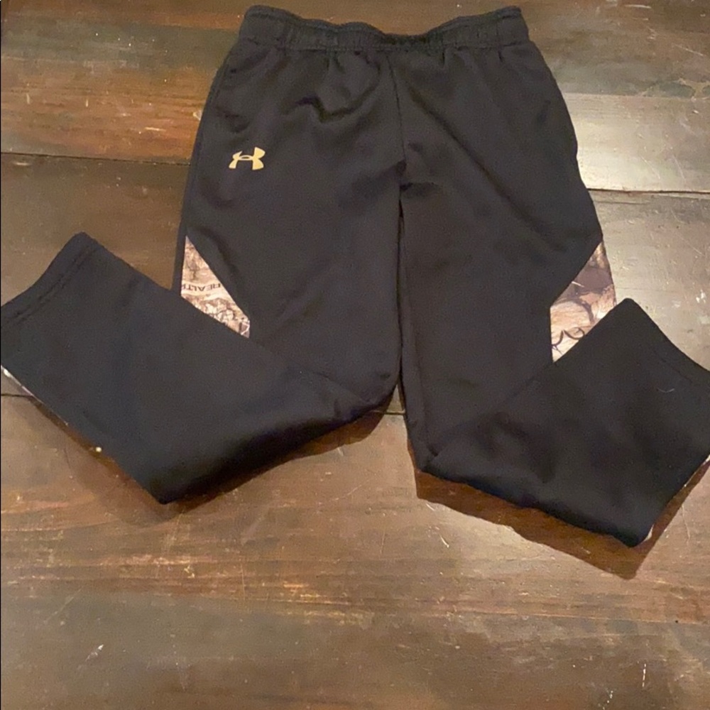 Youth camo under armor pants